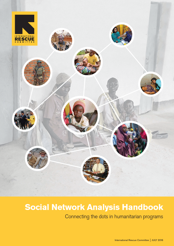 cover page showing small photos of community members, interconnected in a web