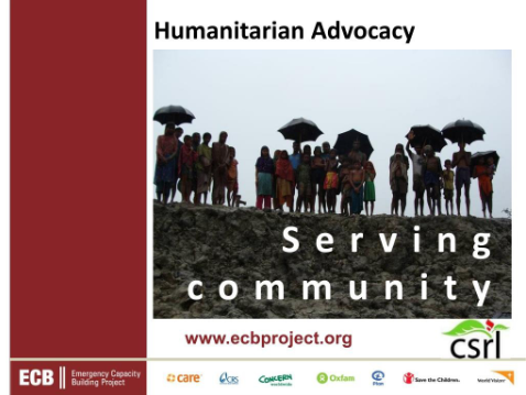 cover page showing black and white image of people fleeing